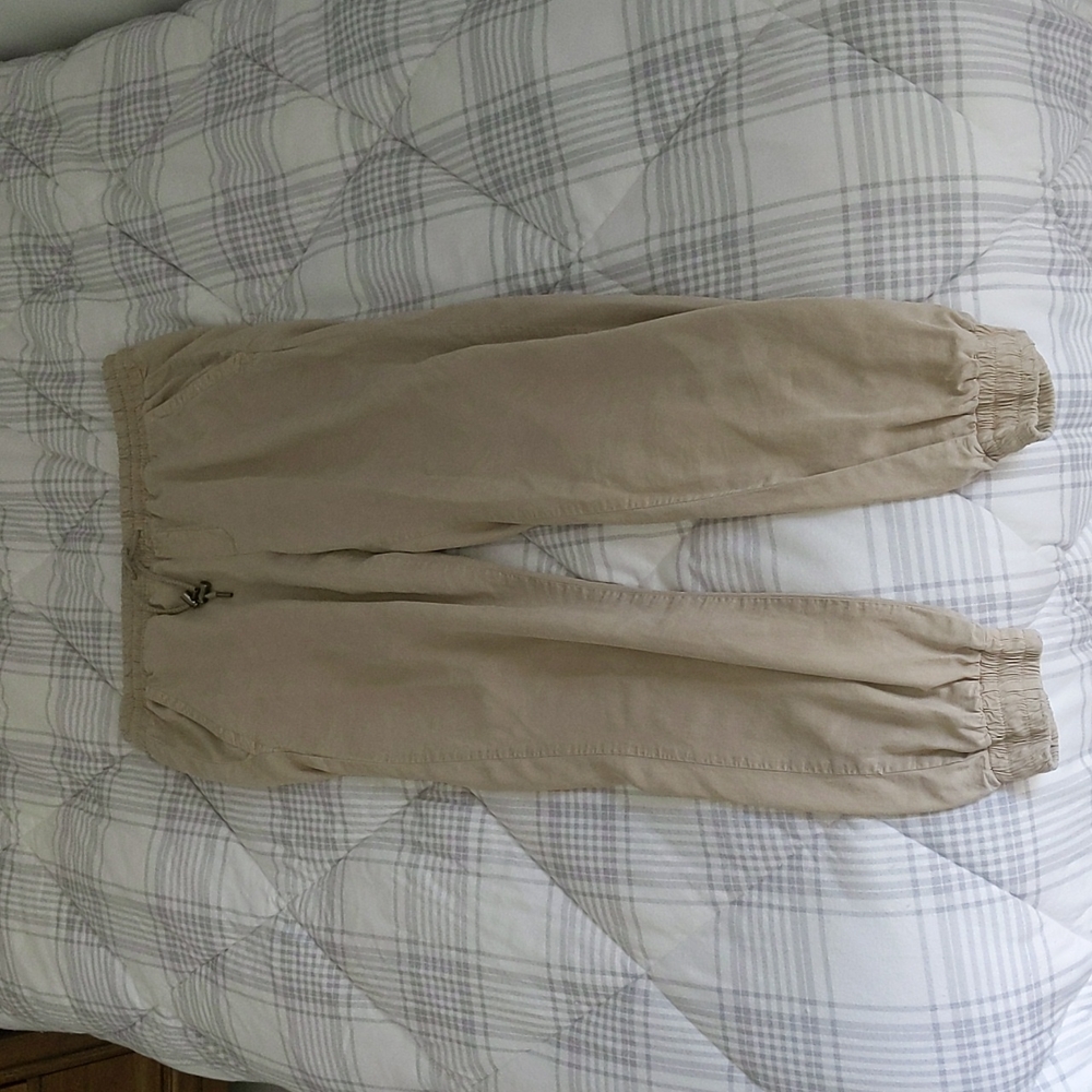 Zara khaki joggers - size L (but fits M)